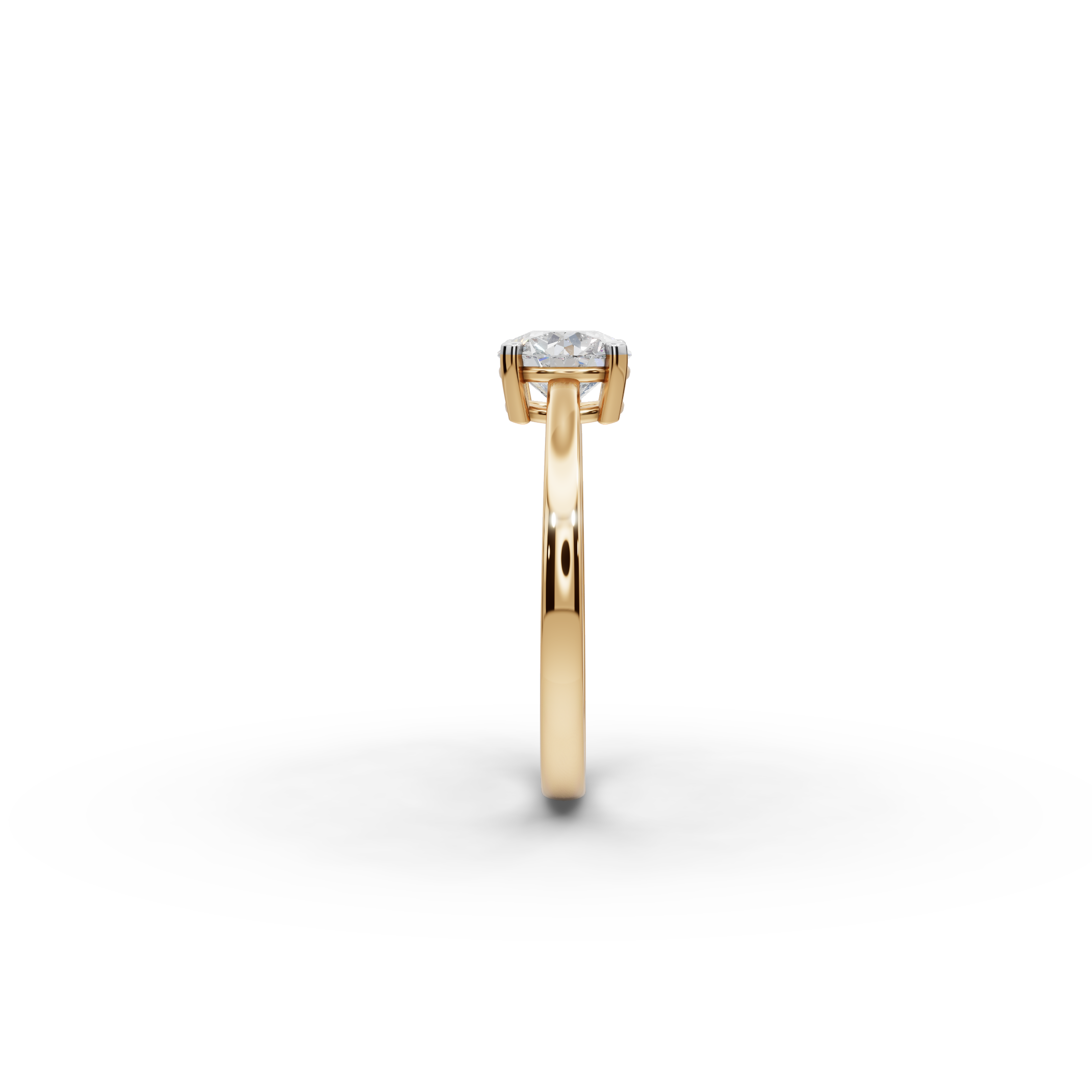 1.00 ct Minimalist Lab-Grown Diamond Solitaire Ring
