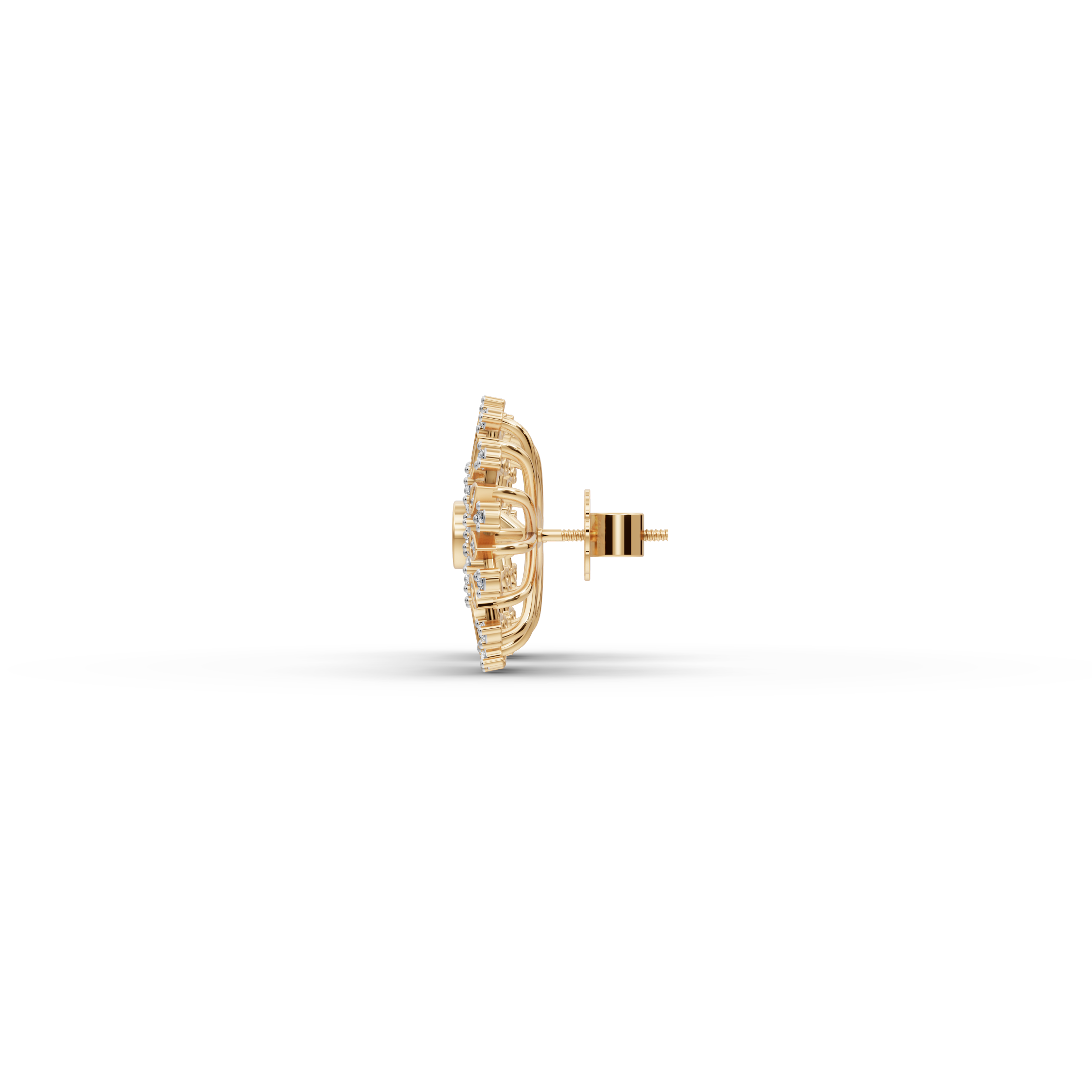 Radiant Petal Lab-Grown Diamond Earrings