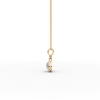 Geometric Lab-Grown Diamond Gold Pendant