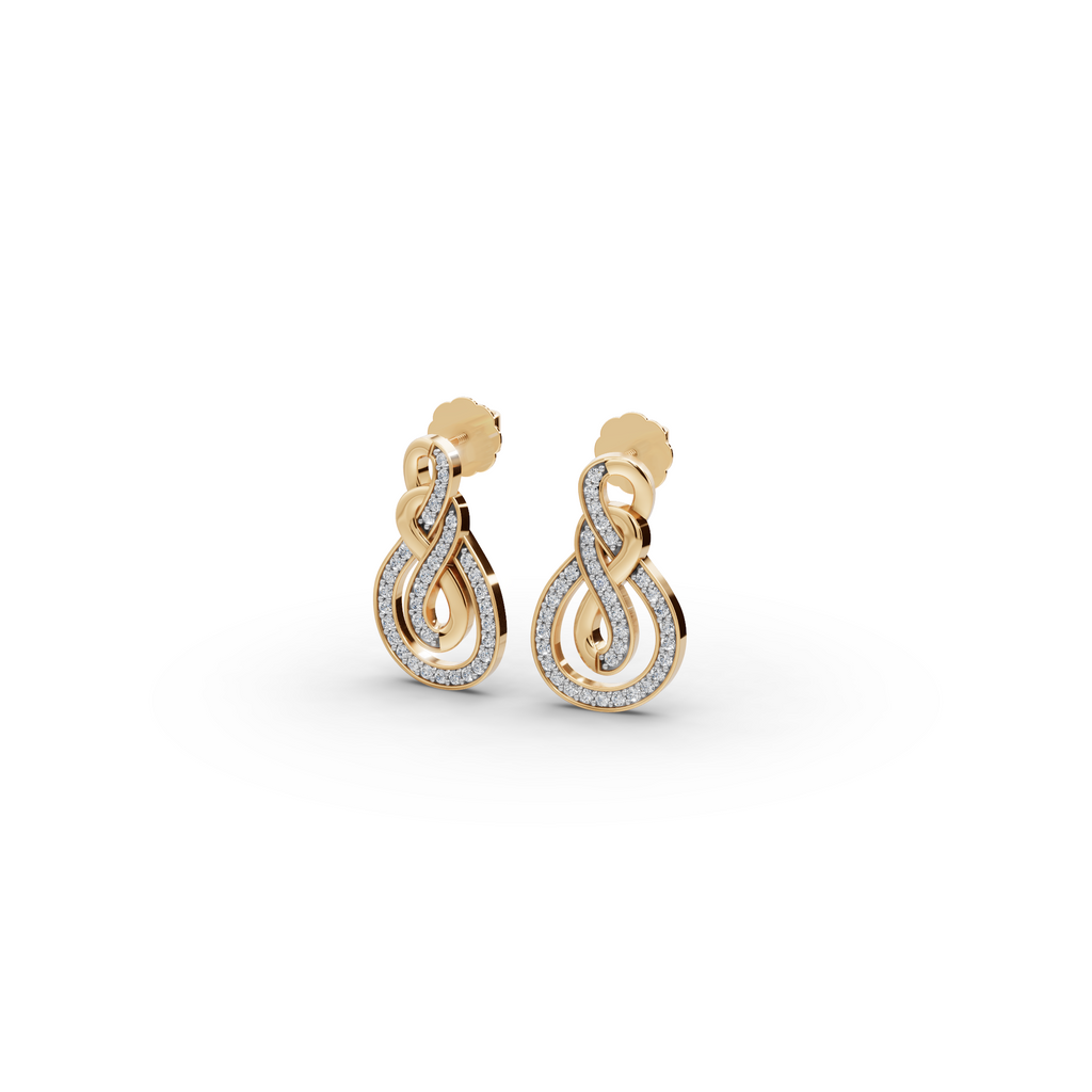 Infinity Loop Lab-Grown Diamond Earrings