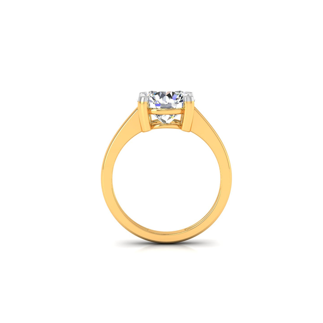 Classic Round Solitaire Ring with CVD 3.00 Ct. Lab-Grown Diamond.
