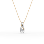 Infinity Swirl Lab-Grown Diamond Pendant