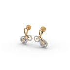 Infinity Swirl Lab-Grown Diamond Earrings