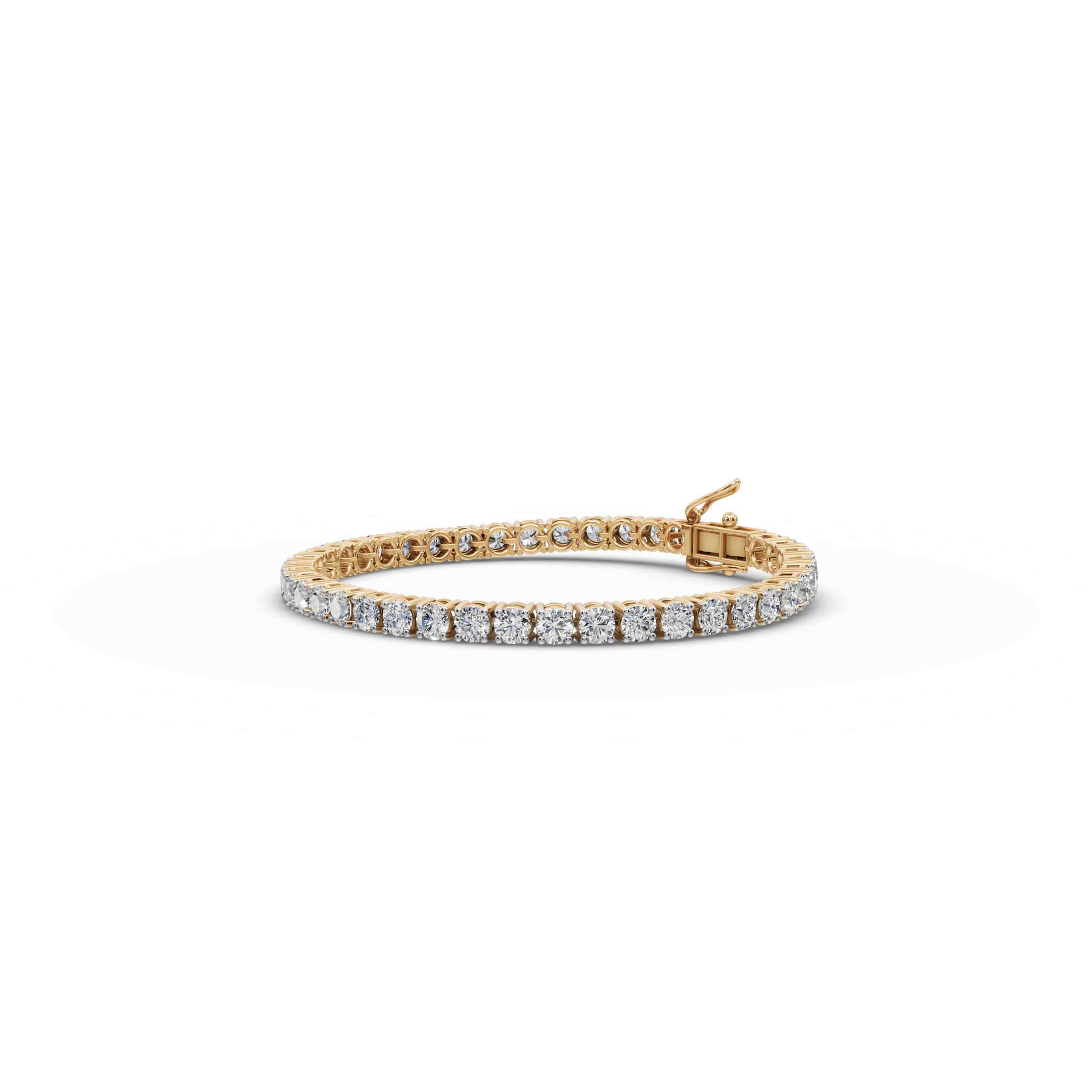 10.00 ct Lab Grown Round Diamond Tennis Bracelet - Ethical Diamond Line Bracelet