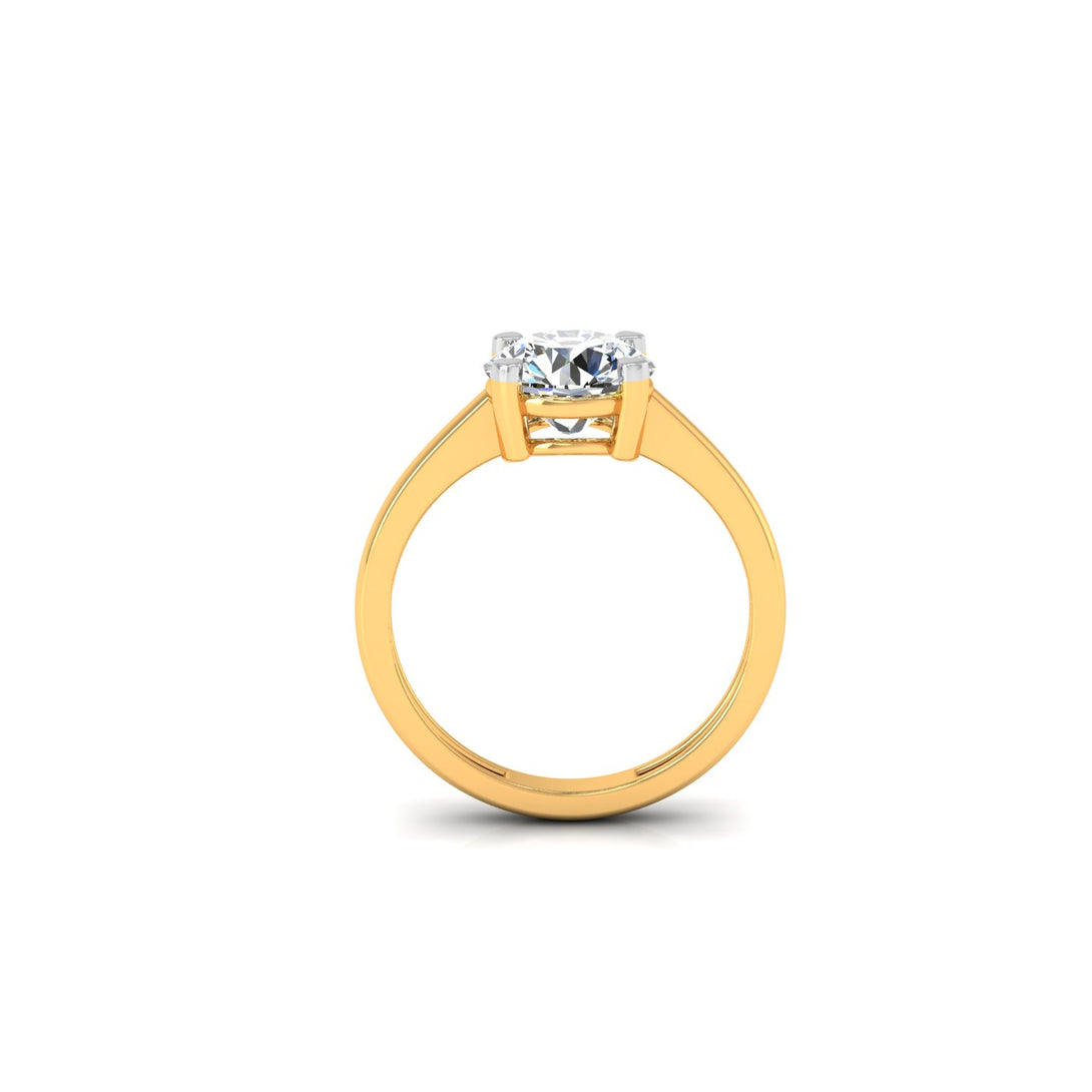 Classic Round Solitaire Ring with CVD 2.00 Ct. Lab-Grown Diamond.