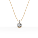 0.75 ct Everyday Luxury Lab Grown Diamond Halo Pendant