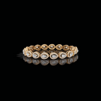 Elegant Pear Lab-Grown CVD Diamond Tennis Bracelet
