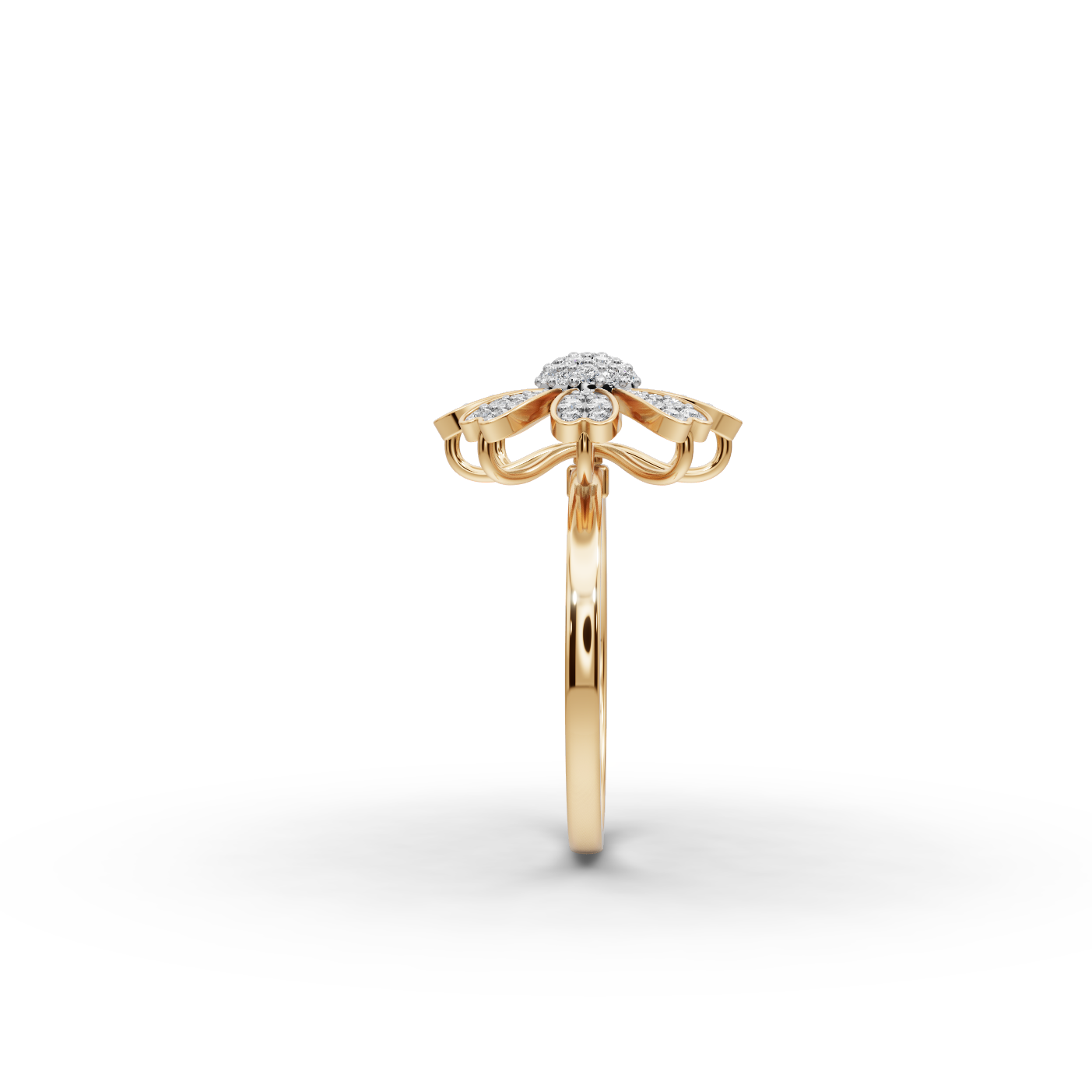 Floral Bloom Lab-Grown Diamond Ring