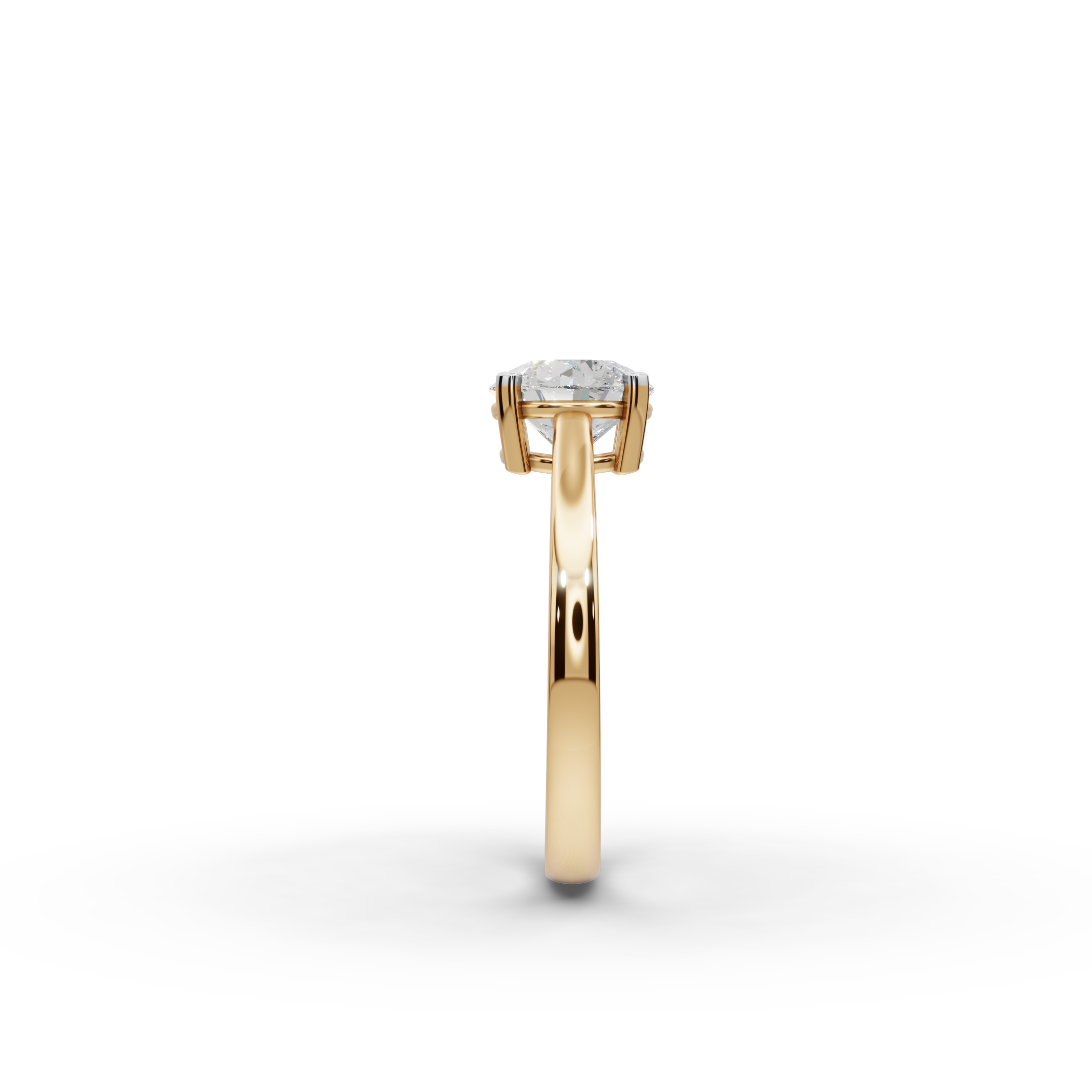 1.50 ct Sleek Lab-Grown Diamond Solitaire Ring