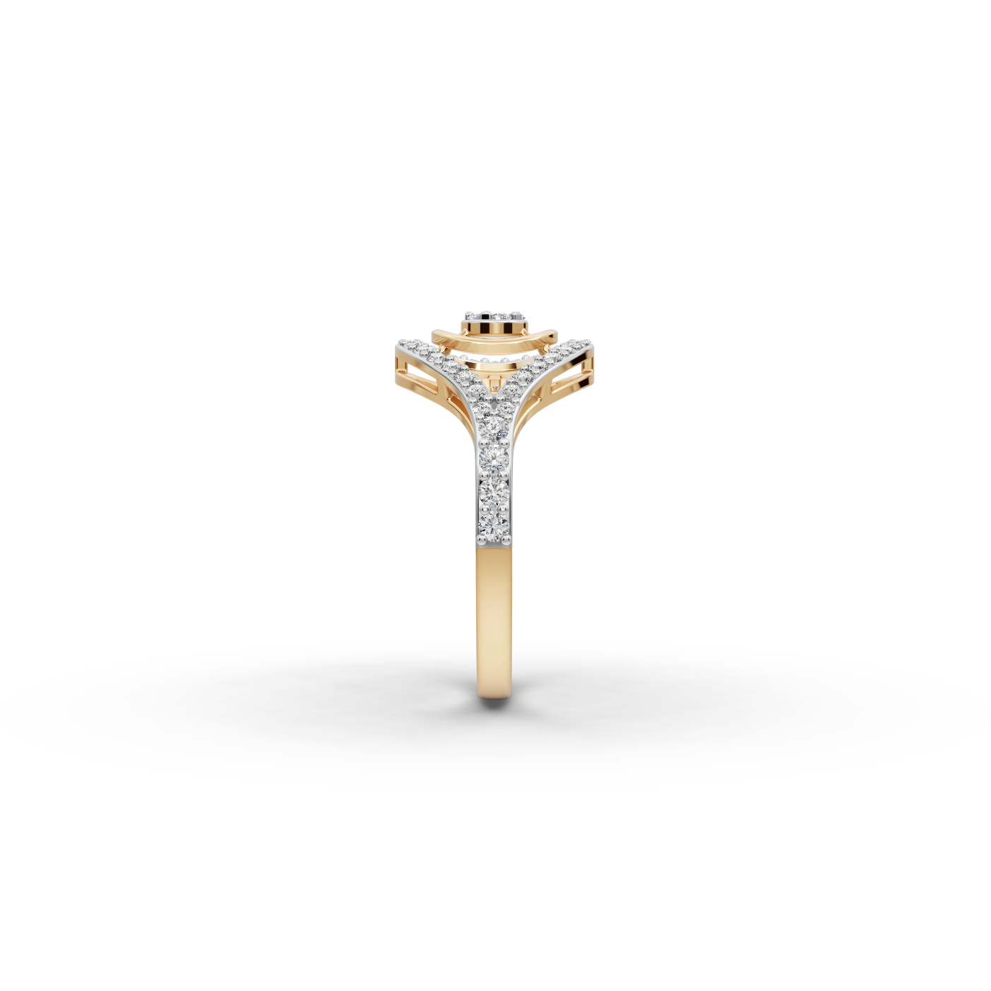 Teardrop Halo Lab-Grown Diamond Ring