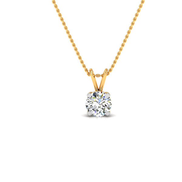 Timeless Round Solitaire Pendant with 2.00 ct. CVD Lab-Grown Diamond.