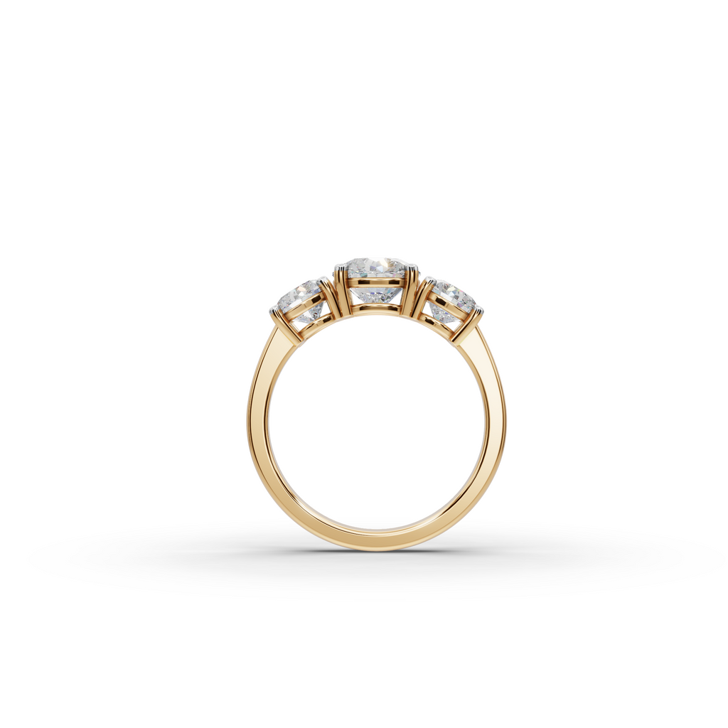 2.50 ct Luxury 3-Stone Lab-Grown Diamond Ring