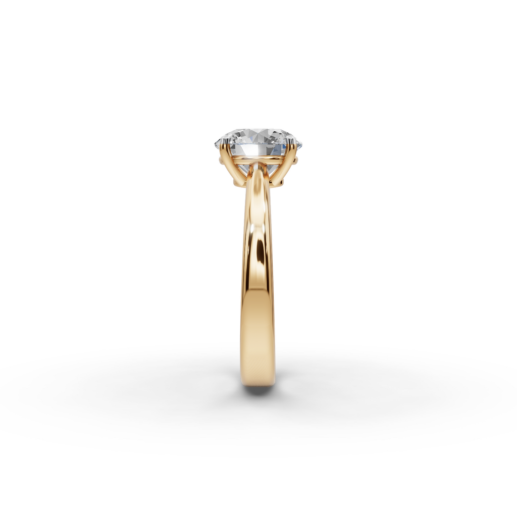 2 tcw Round Cut Lab-Grown Diamond Ring