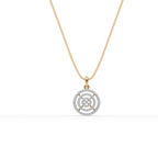 Concentric Circle Lab-Grown Diamond Pendant