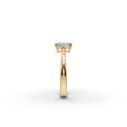 1 tcw. Emerald Solitaire Lab-Grown Diamond Ring