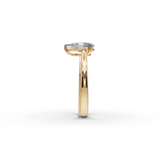 1 tcw Pear Cut Diamond Gold Ring