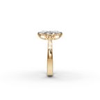 1.5 tcw Marquise Cut Diamond Gold Ring