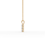 0.75 ct 3 Stone Lab Grown Diamond Pendant Ethical Fine Jewelry