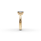 1.50 tcw Oval Cut Gold Lab-Grown Diamond Ring