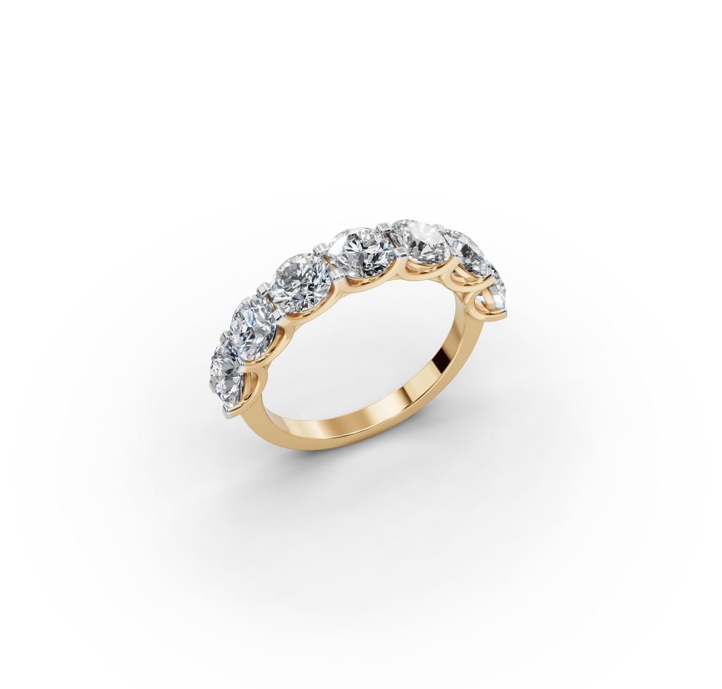 3.00 ct Anniversary Seven-Stone Lab Diamond Ring