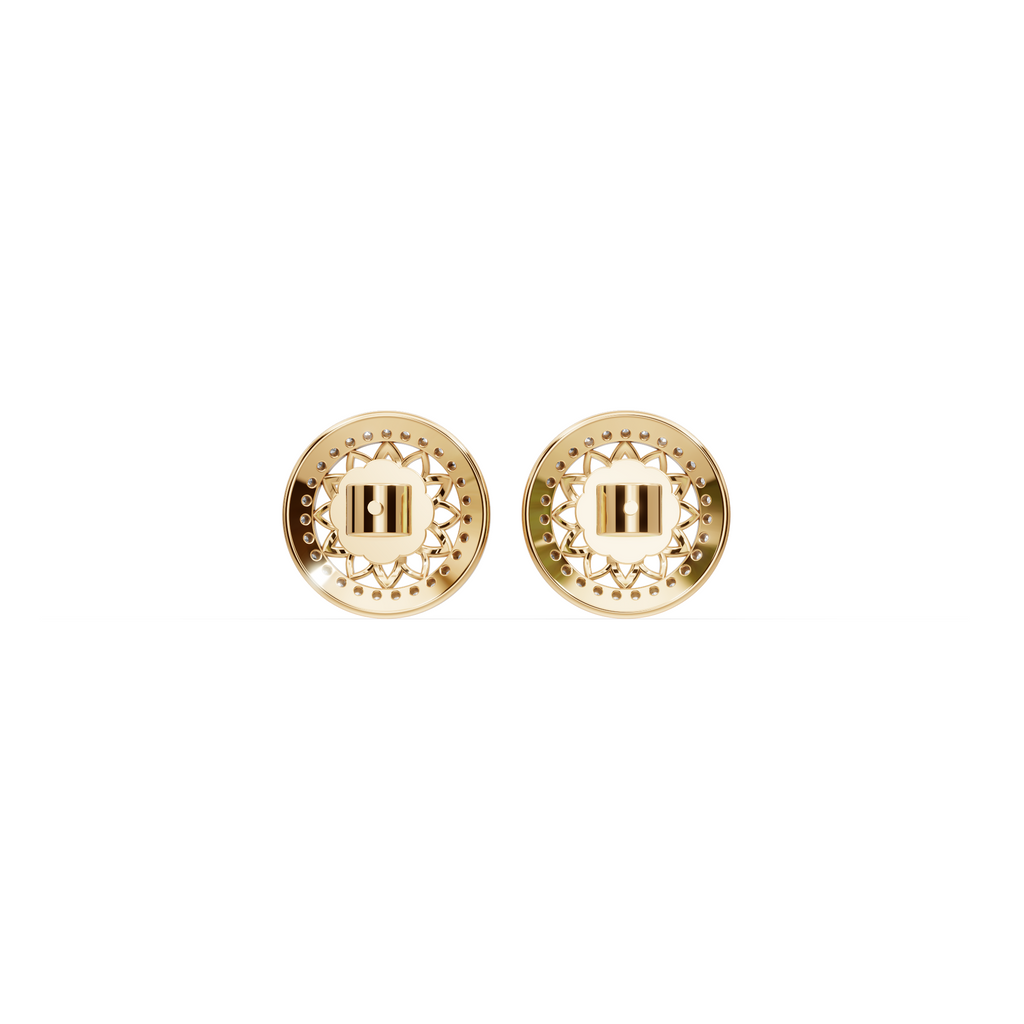 Lotus Bloom Lab-Grown Diamond Earrings