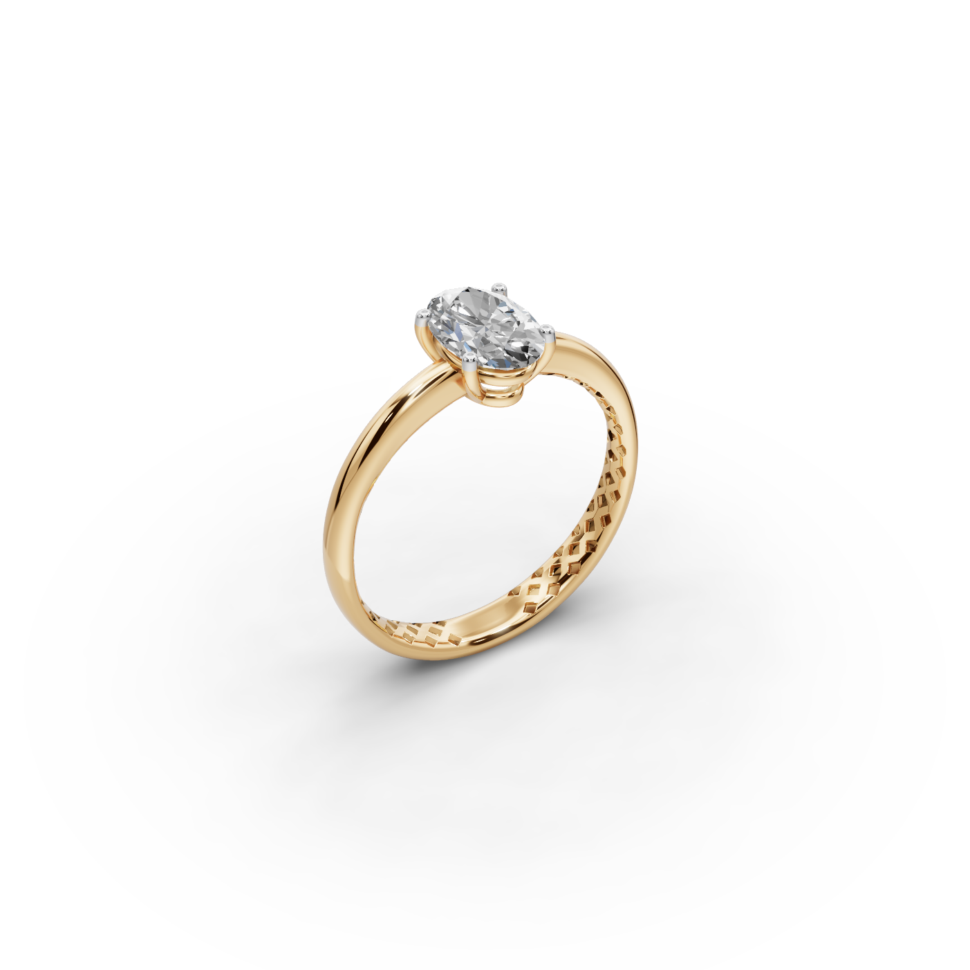 1.00 tcw Oval Solitaire Lab-Grown Diamond Ring