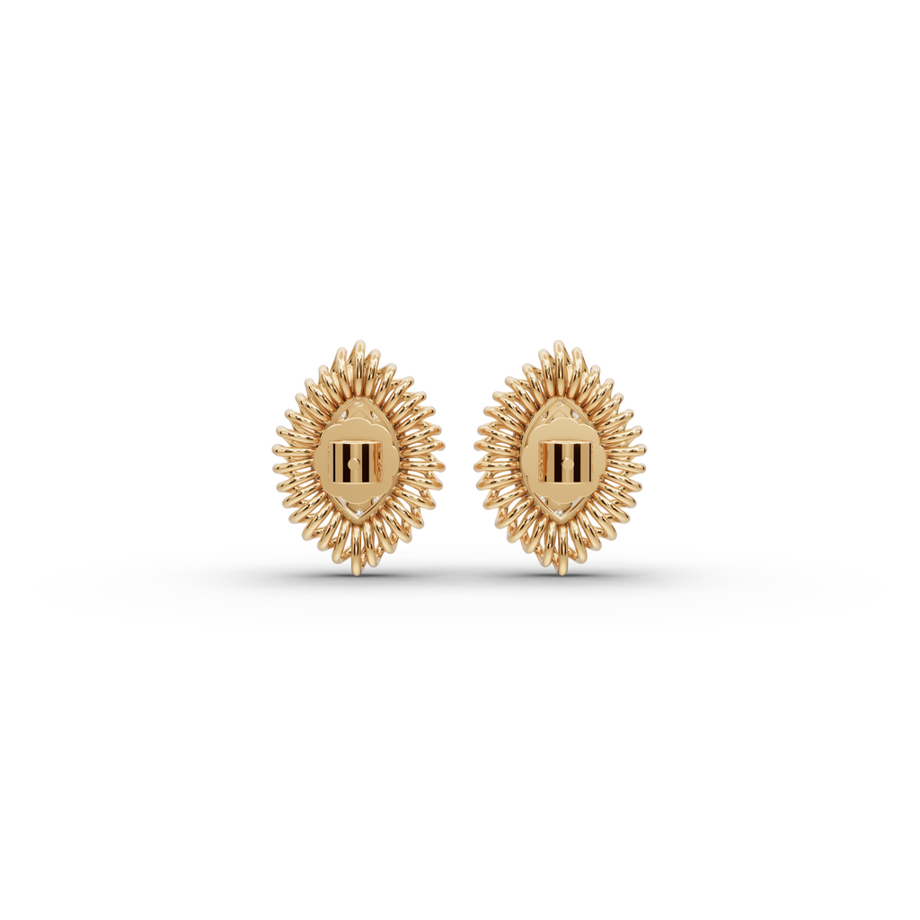 Marquise Sunburst Lab-Grown Diamond Earrings