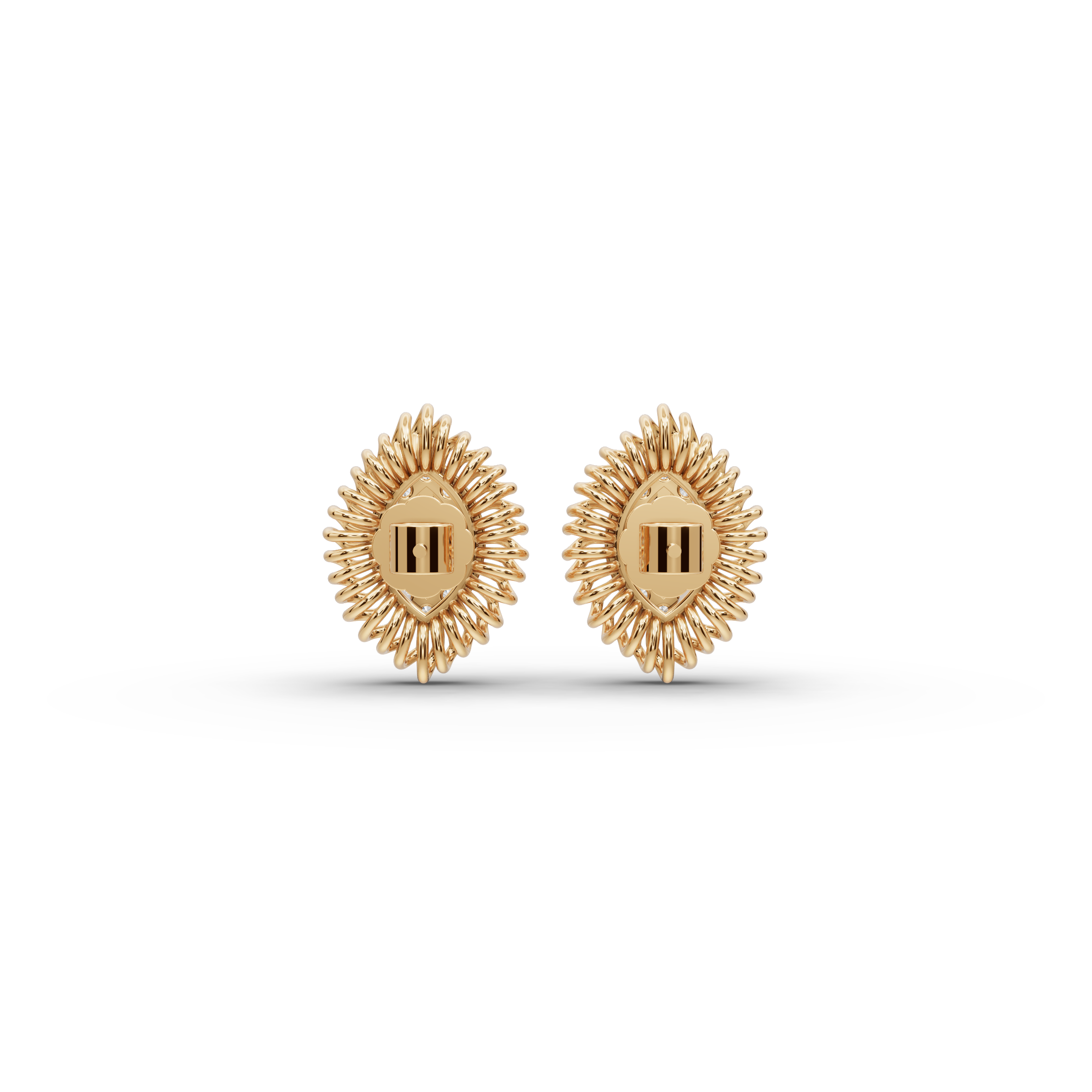 Marquise Sunburst Lab-Grown Diamond Earrings