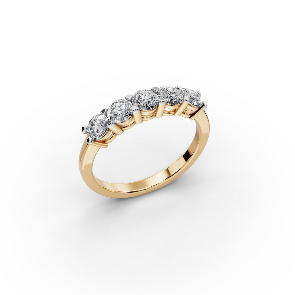 1.00 ct Five-Stone Lab-Grown Diamond Ring