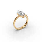 2 tcw Marquise shape Lab-Grown Diamond Ring