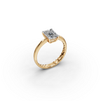 1.5 tcw Emerald Cut Diamond Gold Ring