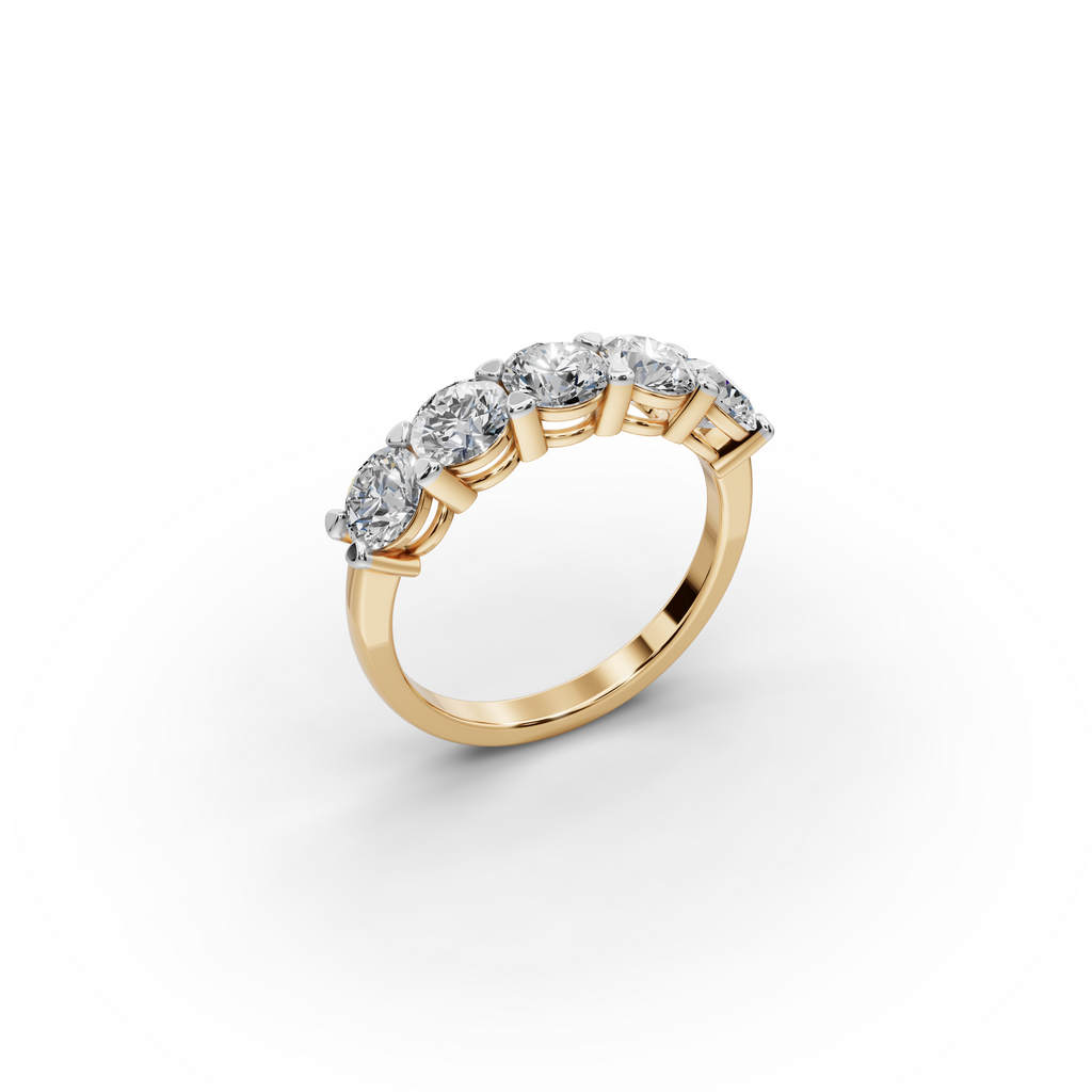 2.00 ct Milestone Five-Stone Lab Diamond Ring