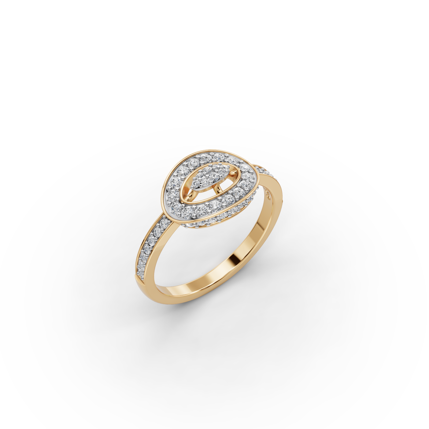 Oval Halo Lab-Grown Diamond Ring