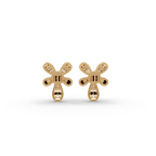 Four Petal Lab-Grown Diamond Earrings