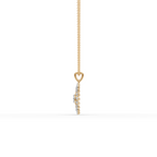 Sunburst Floral Lab-Grown Diamond Pendant