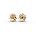 Radiant Petal Lab-Grown Diamond Earrings