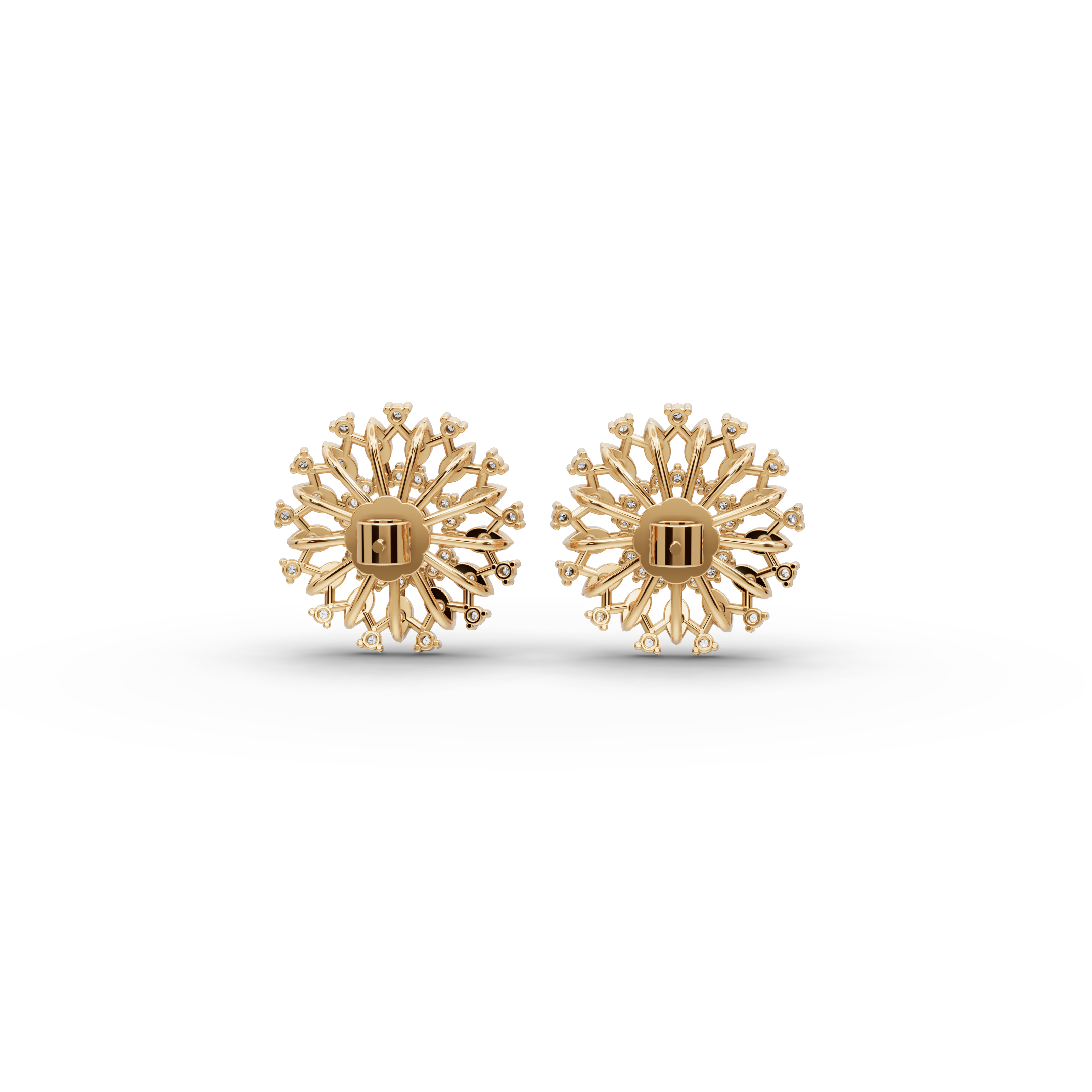 Radiant Petal Lab-Grown Diamond Earrings