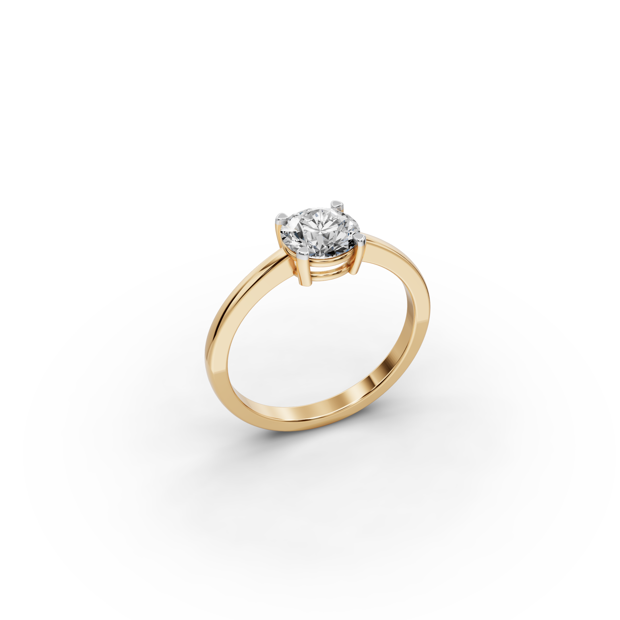 1.00 ct Minimalist Lab-Grown Diamond Solitaire Ring