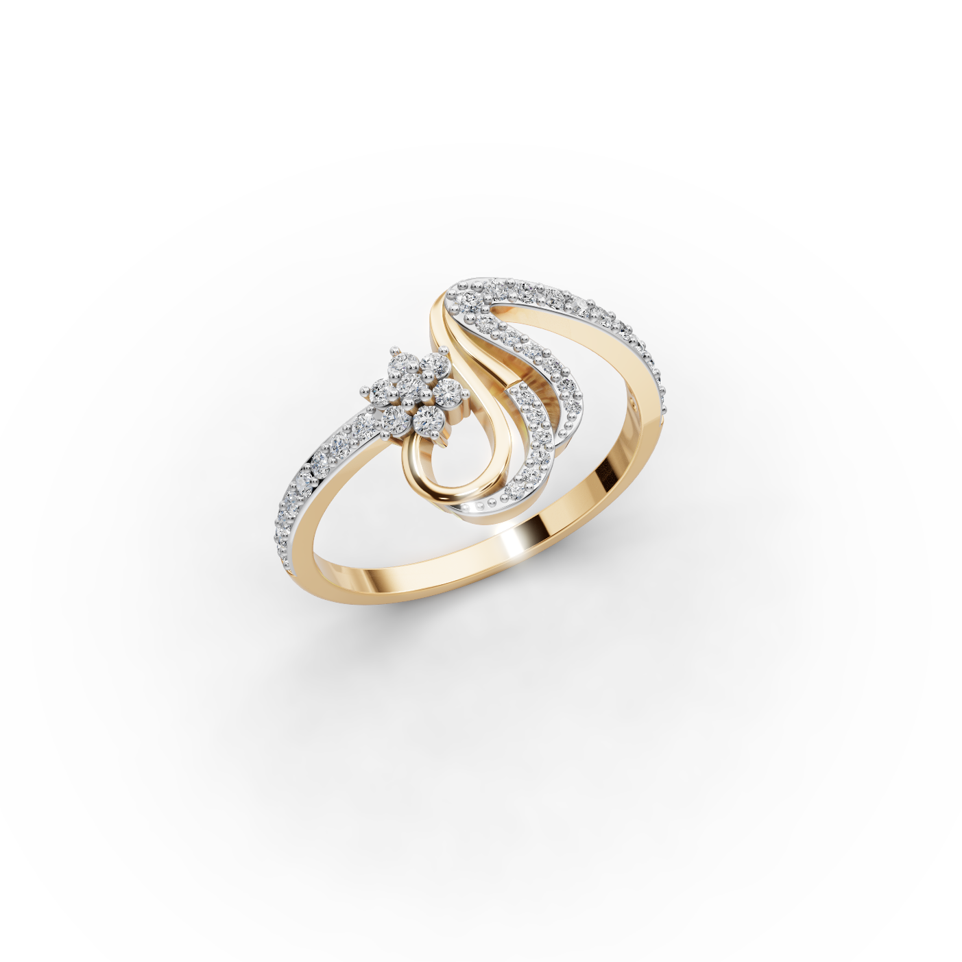 Twist Bloom Lab-Grown Diamond Ring