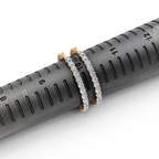 2.00ct Bold Lab Diamond Round Hoop EarHoops Earring