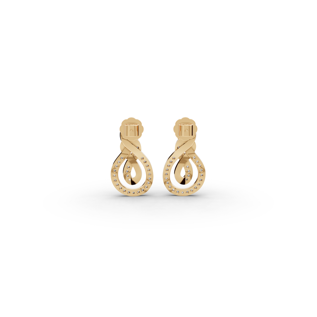Infinity Loop Lab-Grown Diamond Earrings