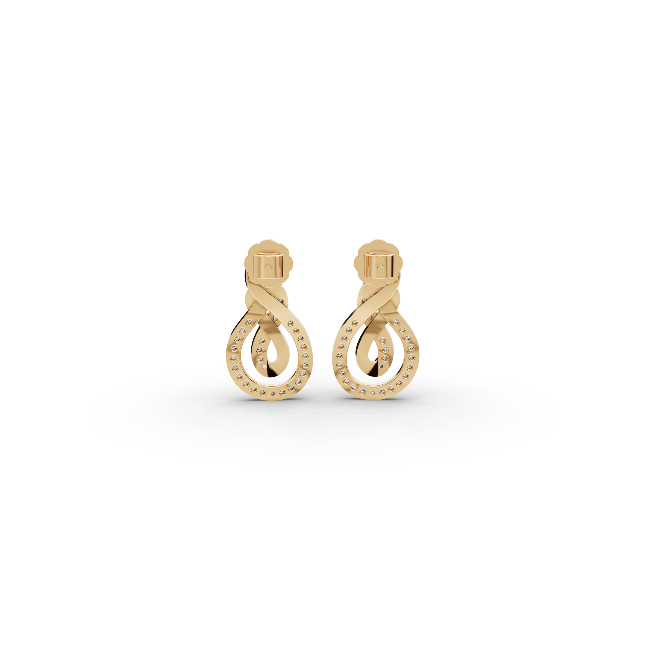 Infinity Loop Lab-Grown Diamond Earrings