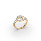 Teardrop Halo Lab-Grown Diamond Ring