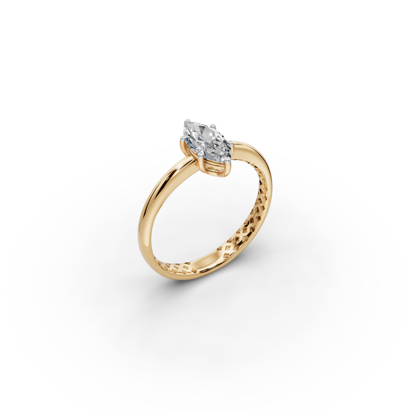 0.75 tcw Marquise Cut Lab-Grown Diamond Ring