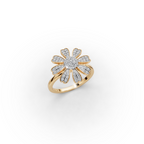 Floral Bloom Lab-Grown Diamond Ring