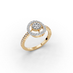 Round Halo Lab-Grown Diamond Ring