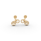 Infinity Swirl Lab-Grown Diamond Earrings
