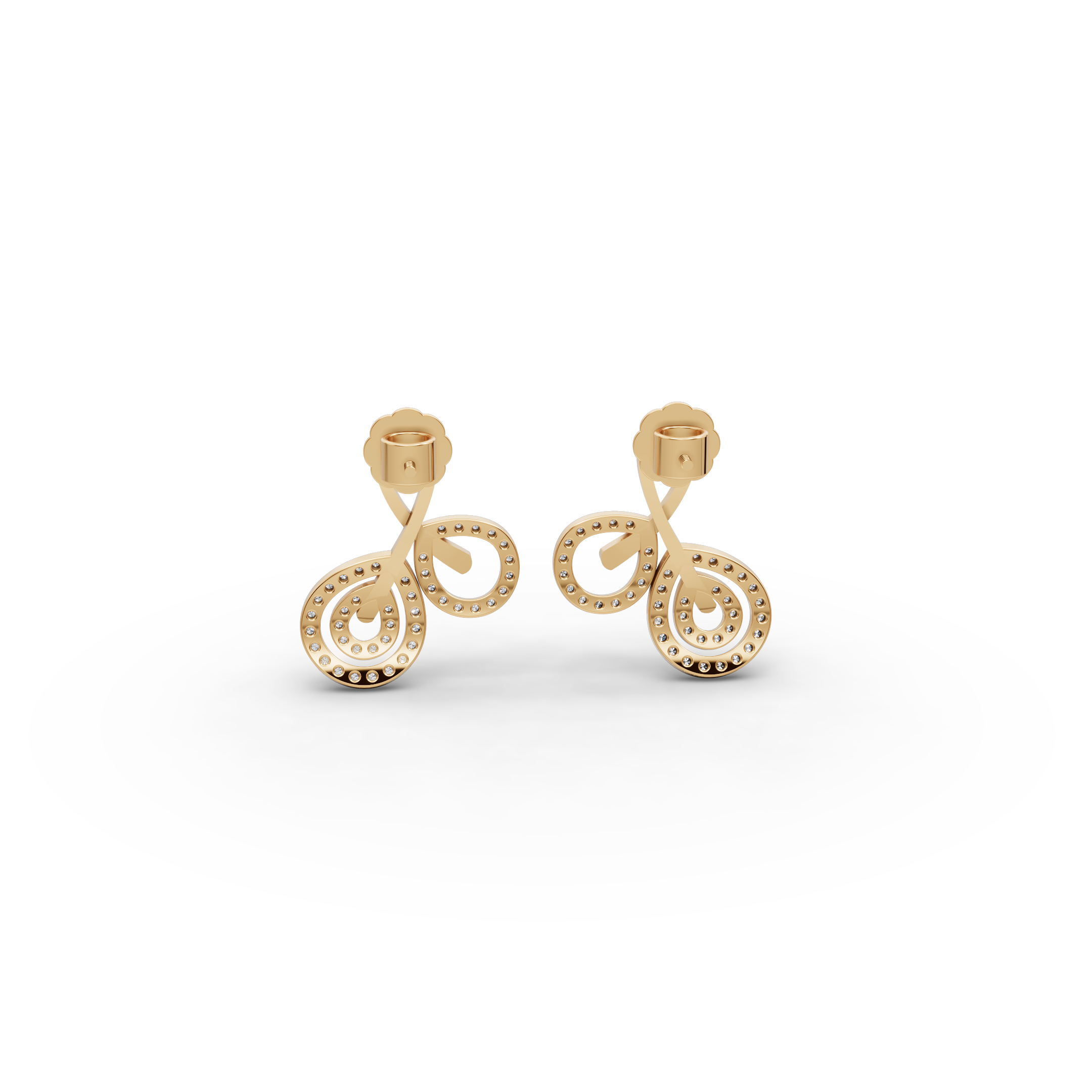 Infinity Swirl Lab-Grown Diamond Earrings