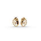 Teardrop Halo Lab-Grown Diamond Earrings