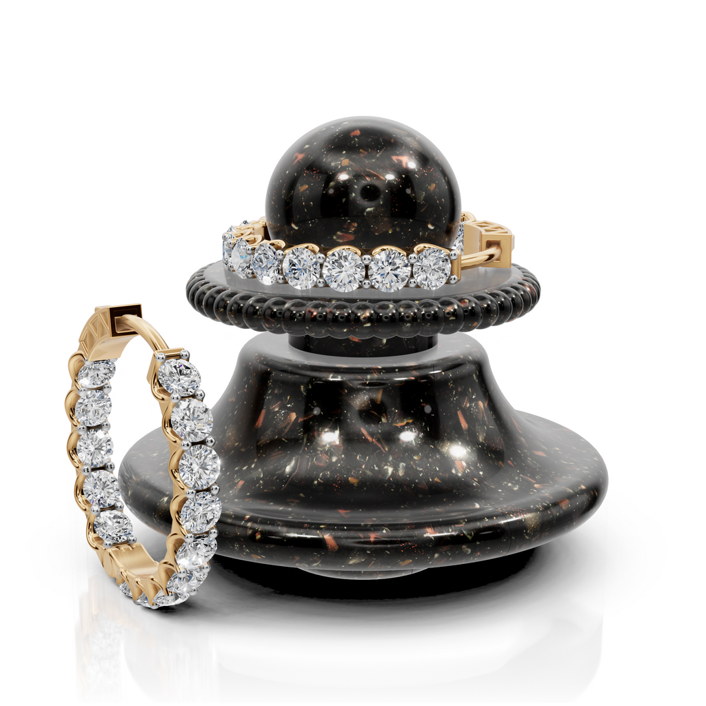 2.00 ct Luxury Lab Diamond Round Hoop EarHoops Earring